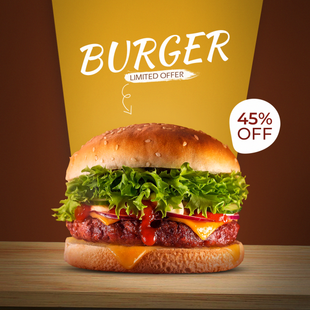 Burger Product Manipulation Design